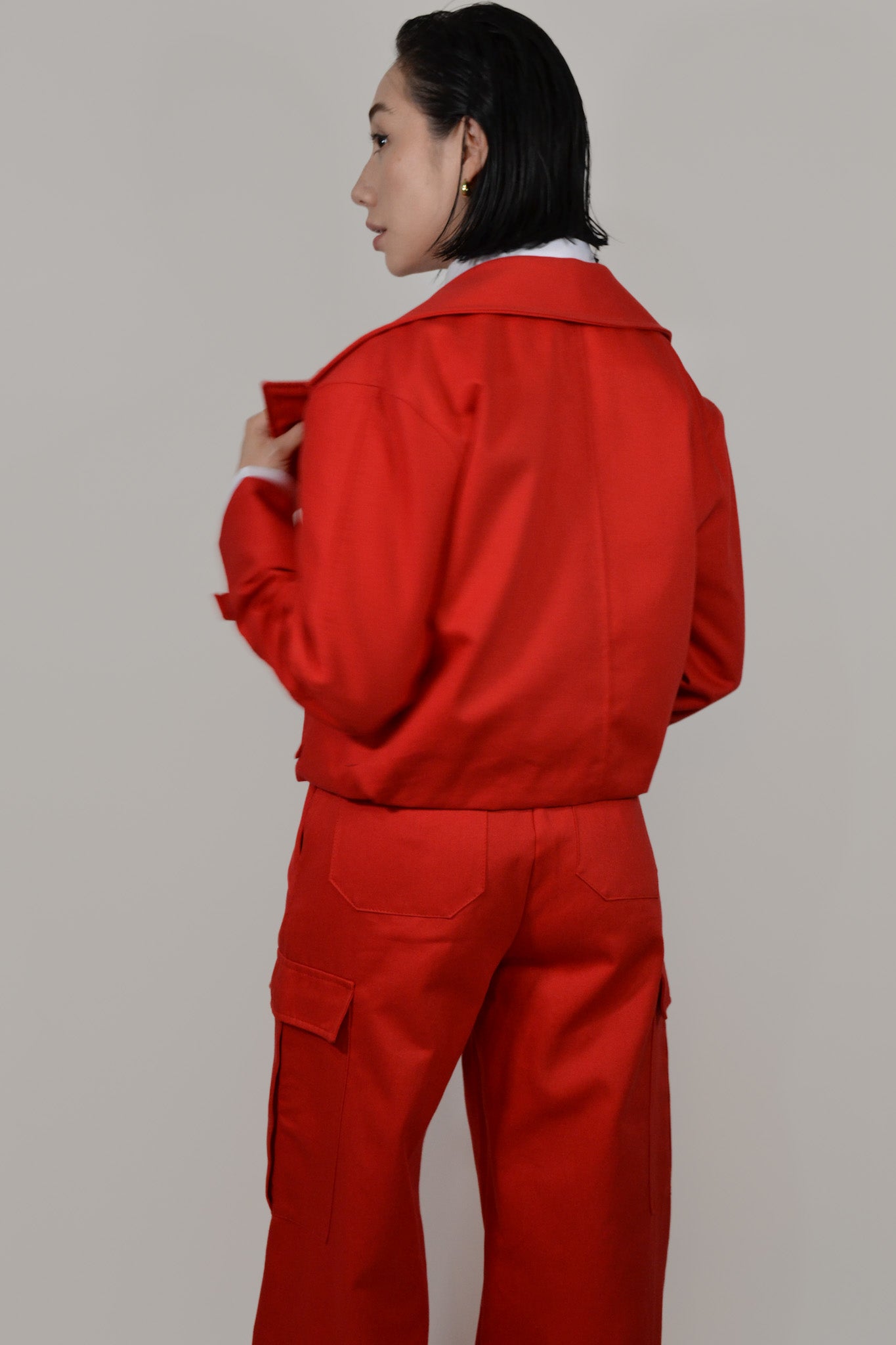 TRENCH BOMBER ROJO