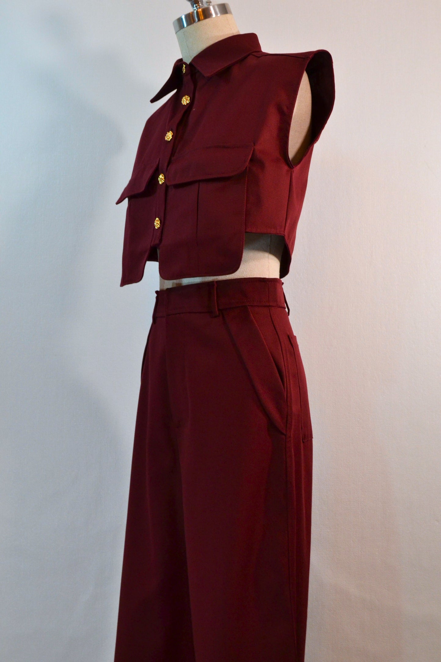 PANTALONES WIDE LEG TINTO