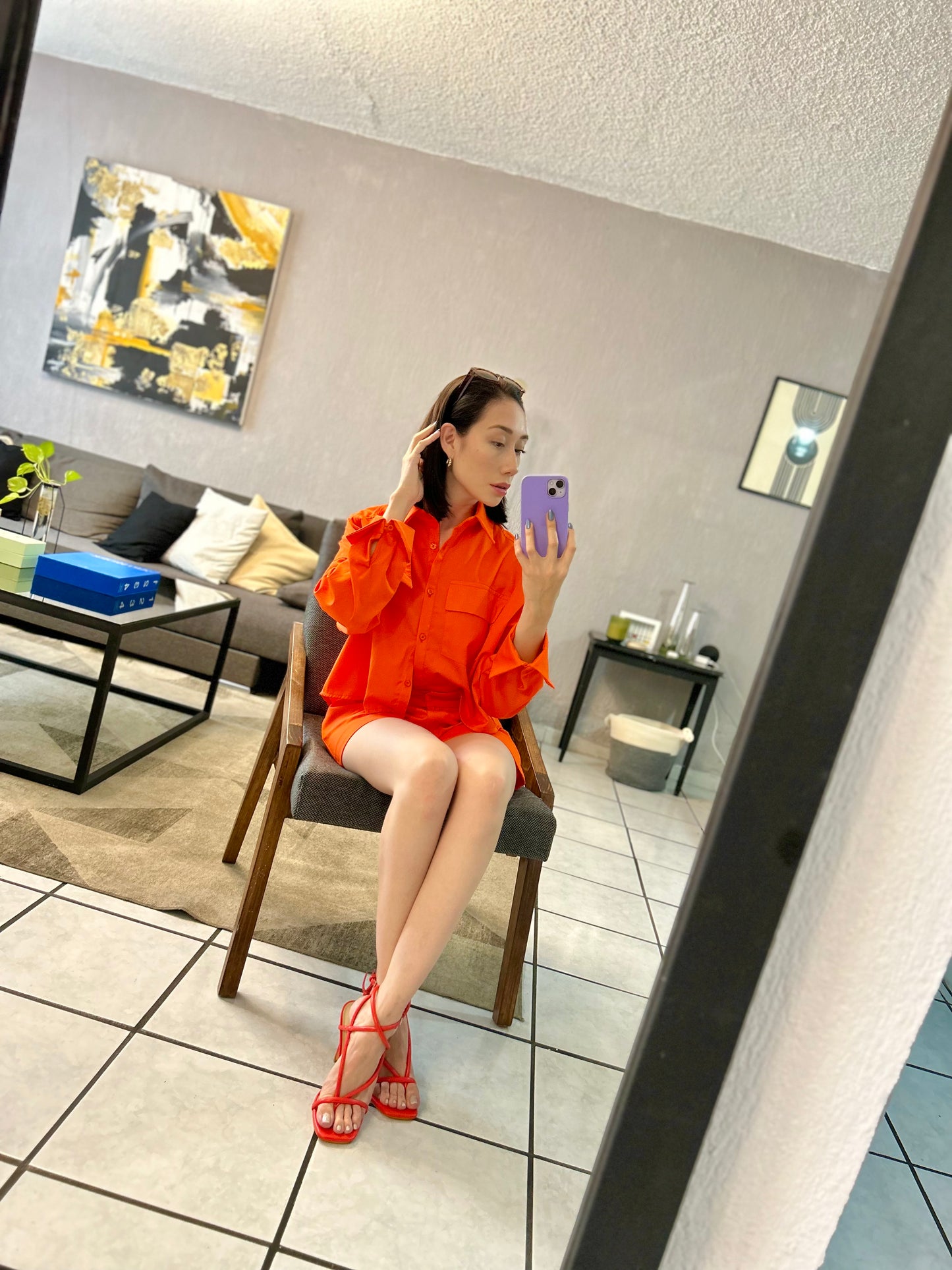 SHORT NARANJA