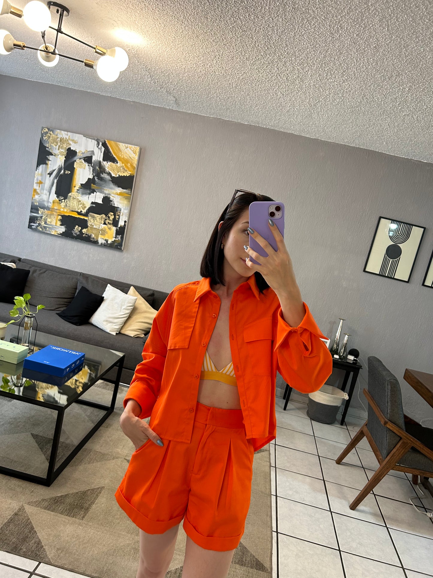 SHORT NARANJA