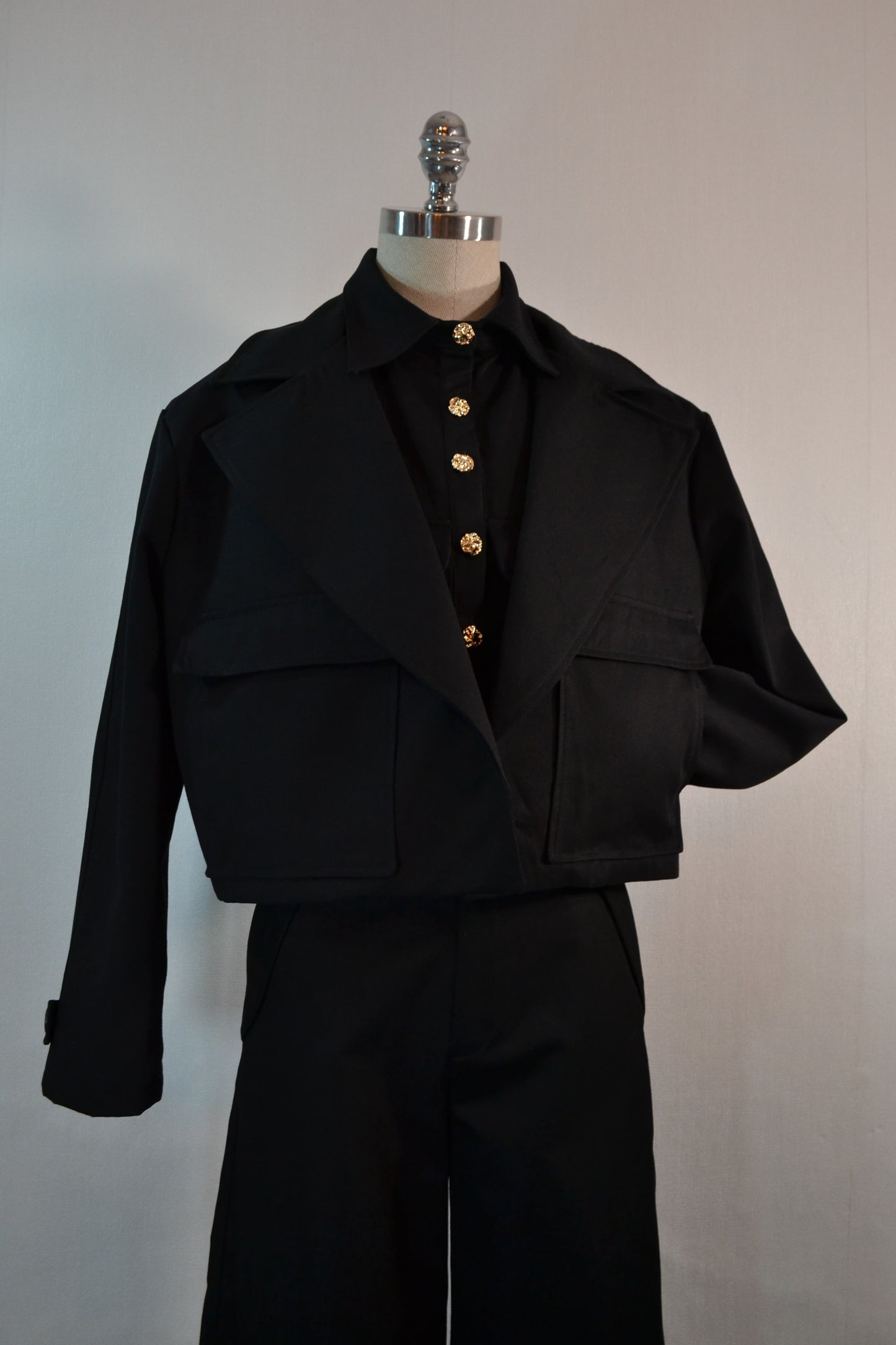CARGO WIDE LEG NEGRO