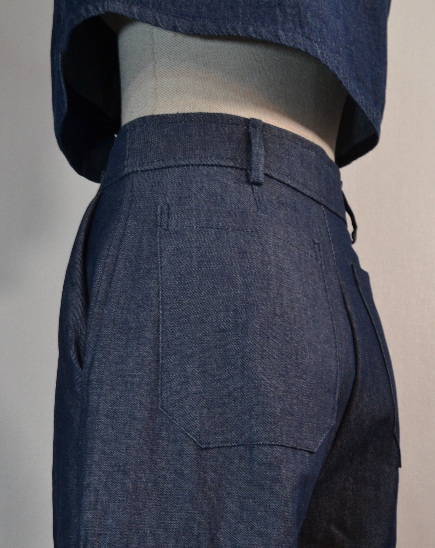 PANTALONES WIDE LEG DENIM