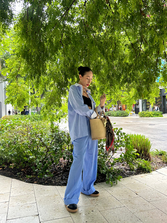 PANTALÓN LIGERO A RAYAS